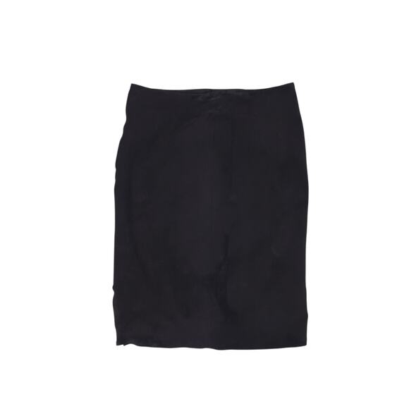 Vintage Cedars Skirt Womens 10 Black Leather Suede High Waist Pencil Midi 80s - Picture 5 of 9